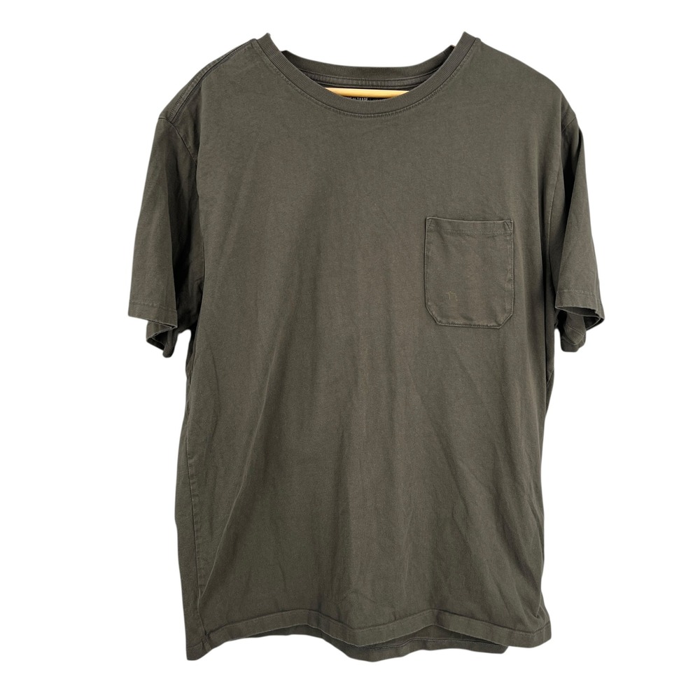 LINE OF TRADE Mens Short Sleeve Pocket T‎ Shirt Green Cotton Size L